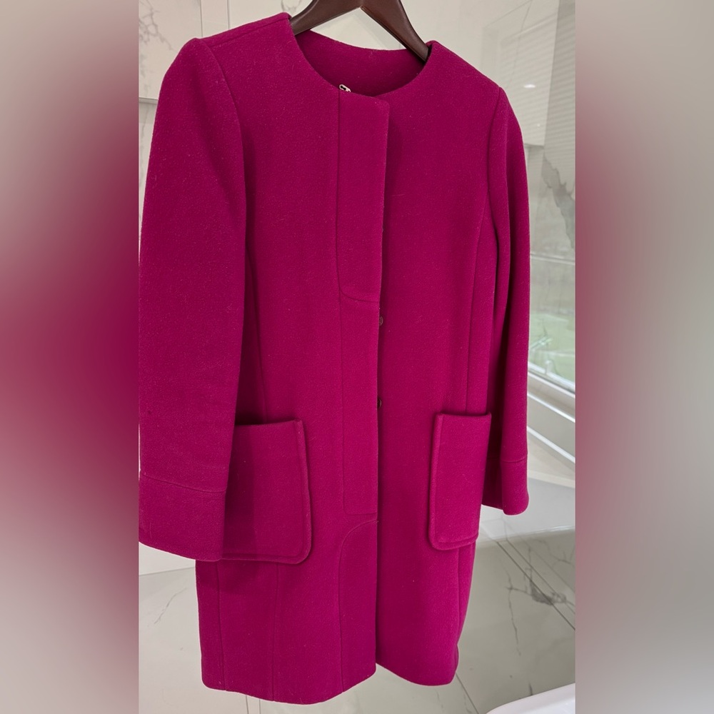Elegant Fuchsia Women's Coat